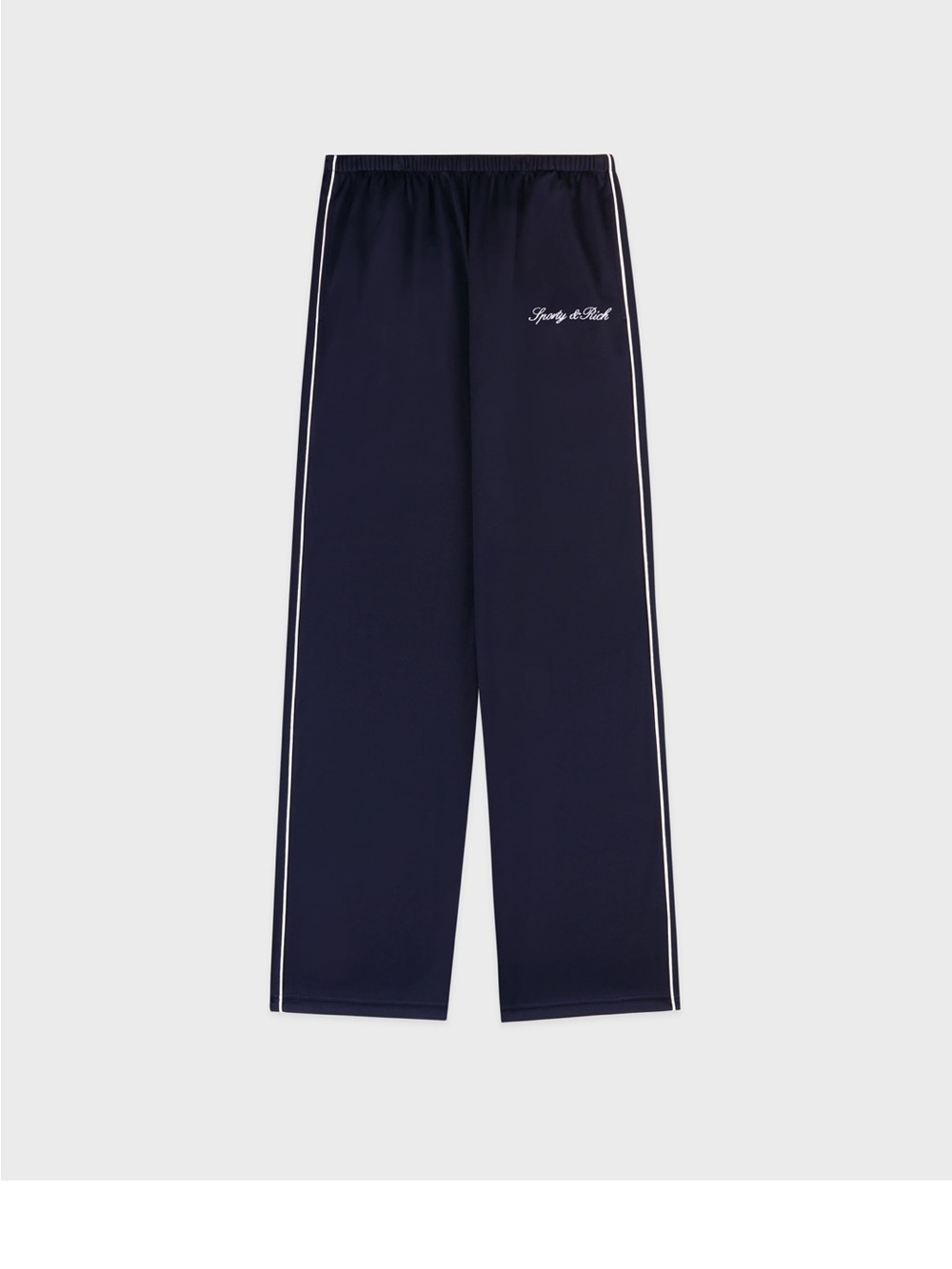 Sporty & Rich Women’s Navy Track Pants with Side Stripe NEW WITH TAGS